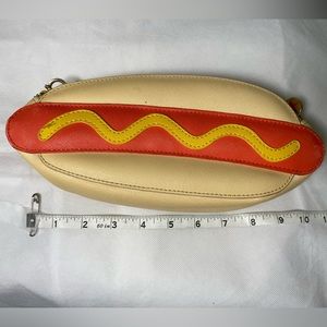 Dabney Lee New York Hot Dog Purse with Yellow Adjustable Strap
